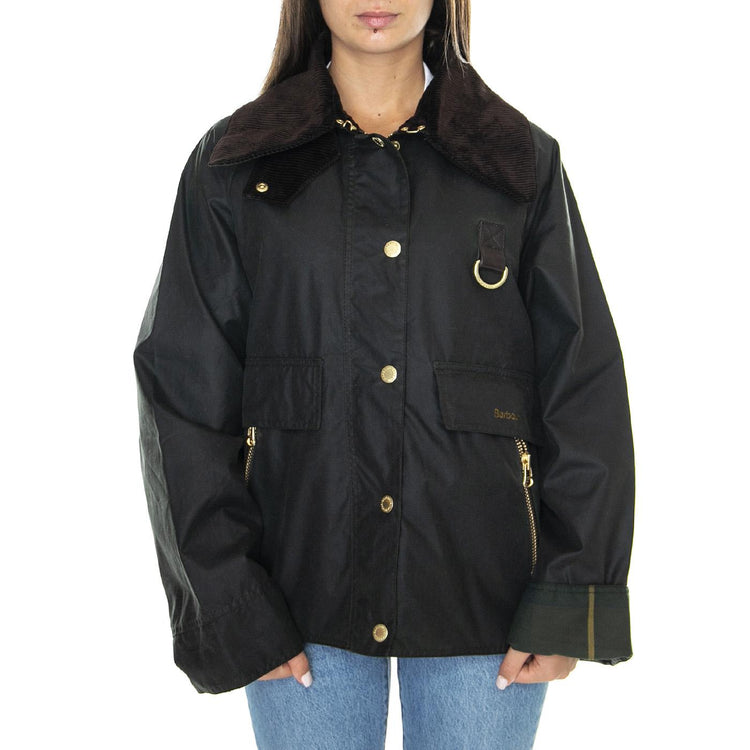 Cotton Wax Sage Aancient - Giacca Donna Verde LWX1333-SG51  BARBOUR 
