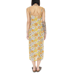 Womens Night Fever Midi Dress - Mod Floral - Abito Donna Multicolore 01232-MDFLR . BRIXTON 