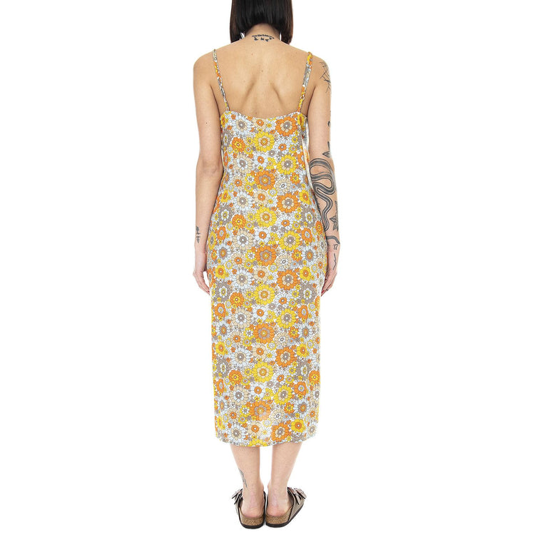 Womens Night Fever Midi Dress - Mod Floral - Abito Donna Multicolore 01232-MDFLR . BRIXTON 