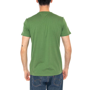T-SHIRT GREEN - Maglietta Lacoste Girocollo Uomo Verde TH6709 02M LACOSTE 