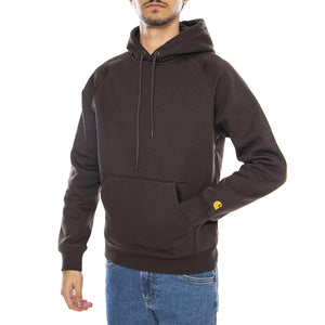 Hooded Chase Sweat Tobacco / Gold - Felpa con Cappuccio Uomo Marrone I033661.00WXX  CARHARTT WIP 