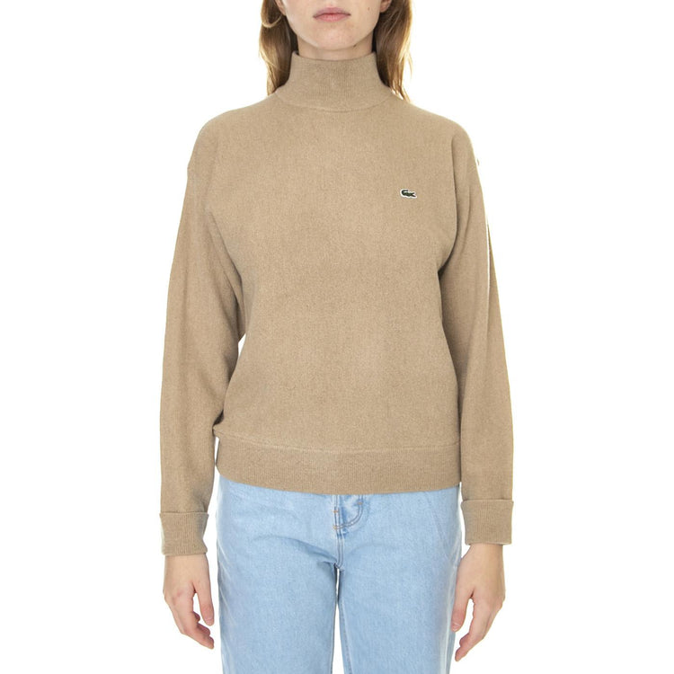 Pullover-Ge2 - Maglione Collo Alto Donna Beige AF9542-GE2  LACOSTE 