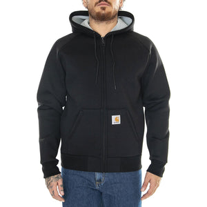 Car-Lux Hooded Jacket Black / Grey - Giacca Invernale Uomo Nera I032935.0GLXX . CARHARTT WIP 