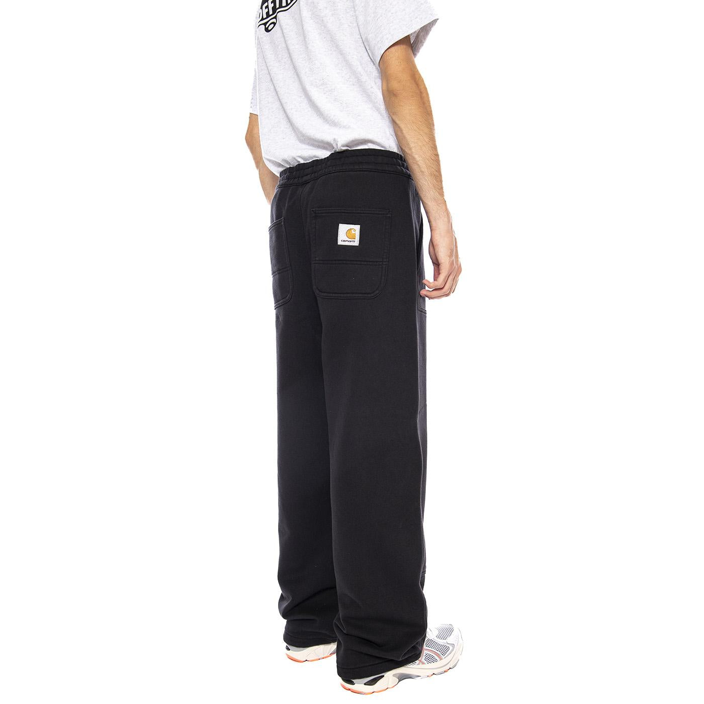 Double Knee Sweat Pant Black - Pantaloni Uomo Neri I035546.8906 . CARHARTT WIP 