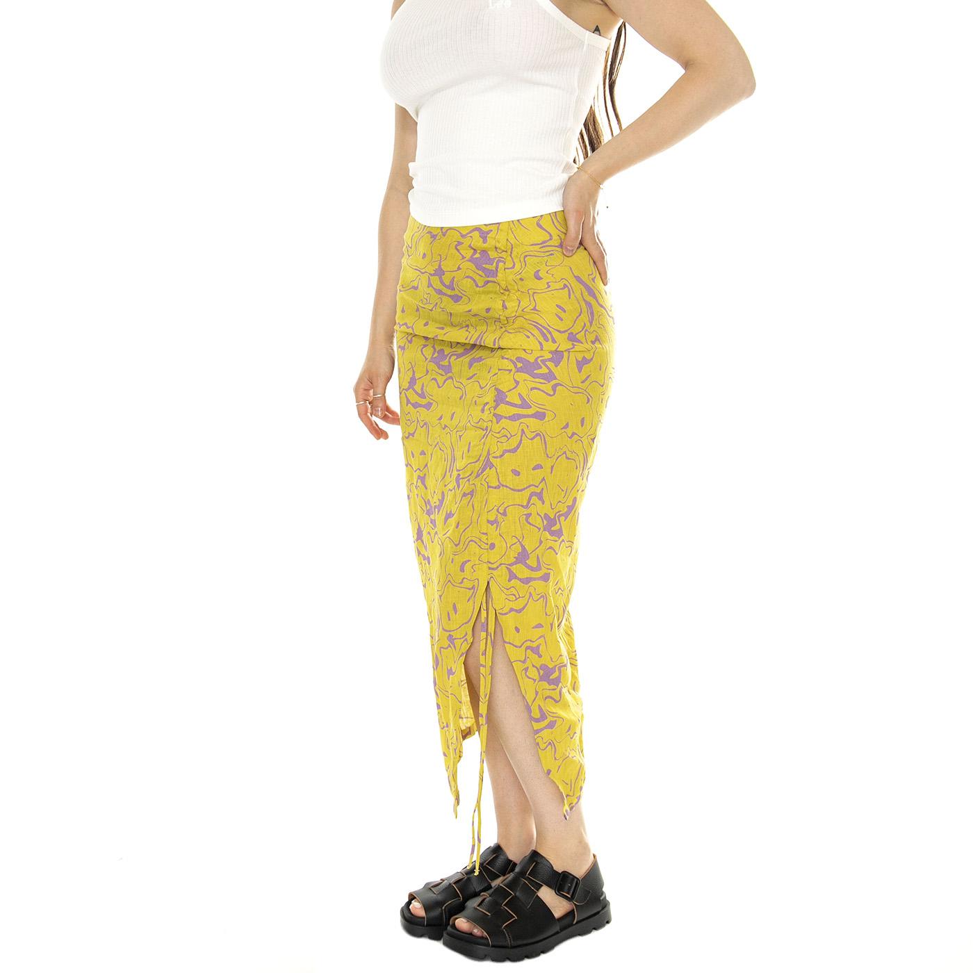 Mashed Lollo Linen Skirt Assorted - Gonna Arancione 4503-01-4503-01  OAS 