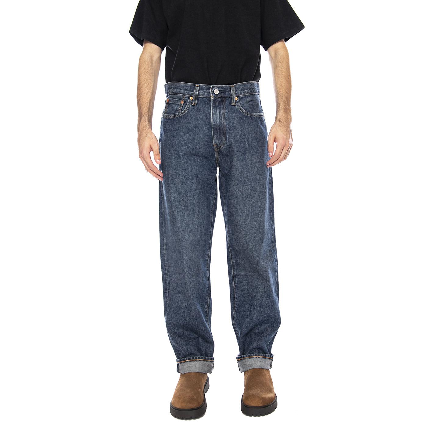 568 Loose Straight Check The Score Dark Indigo - Pantaloni Denim Jeans Uomo Blu 29037-0095 . LEVIS 