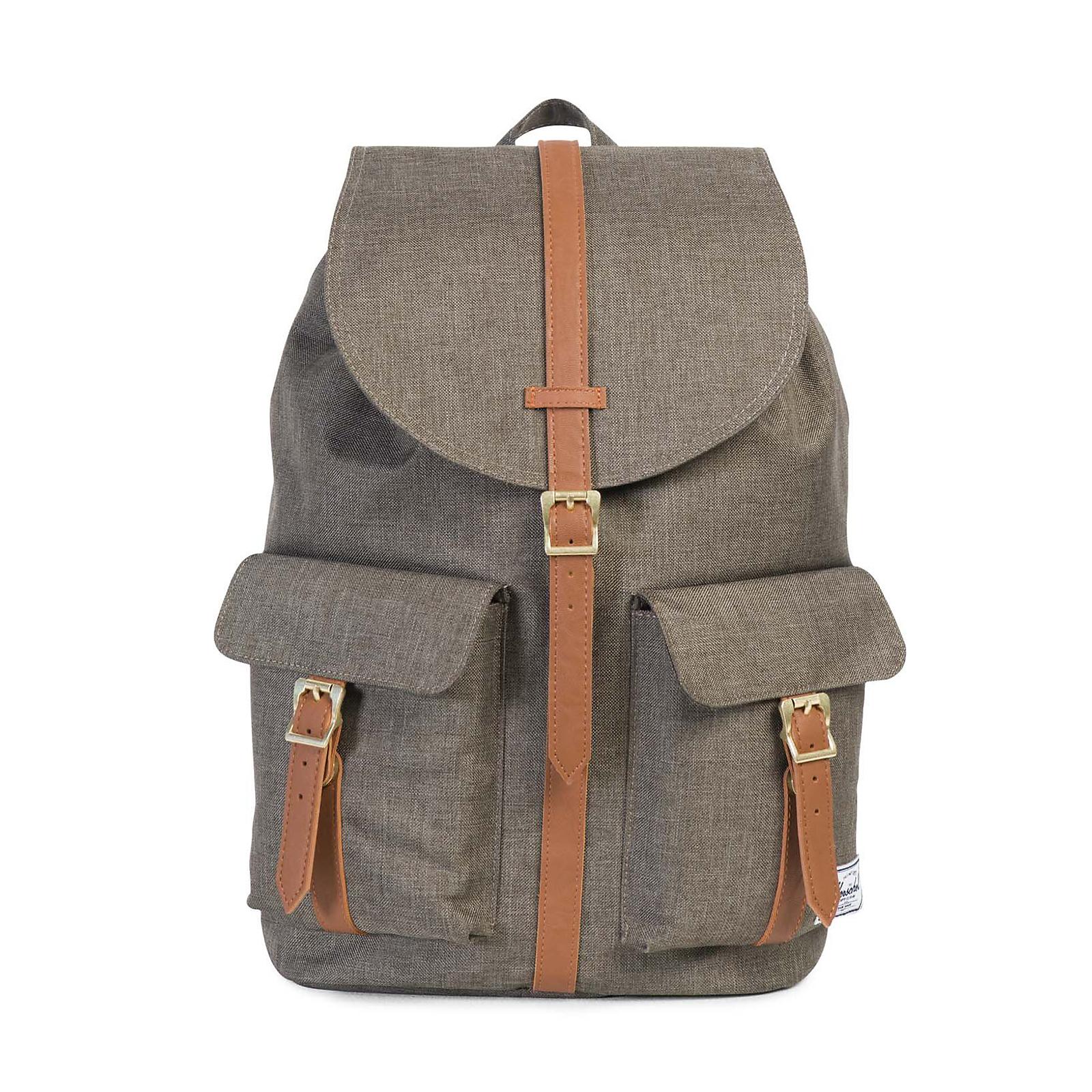 DAWSON CLASSICS BACKPACK CANTEEN CROSSHATCH/TAN SYNTHETIC LEATHER 10233-01247  HERSCHEL 