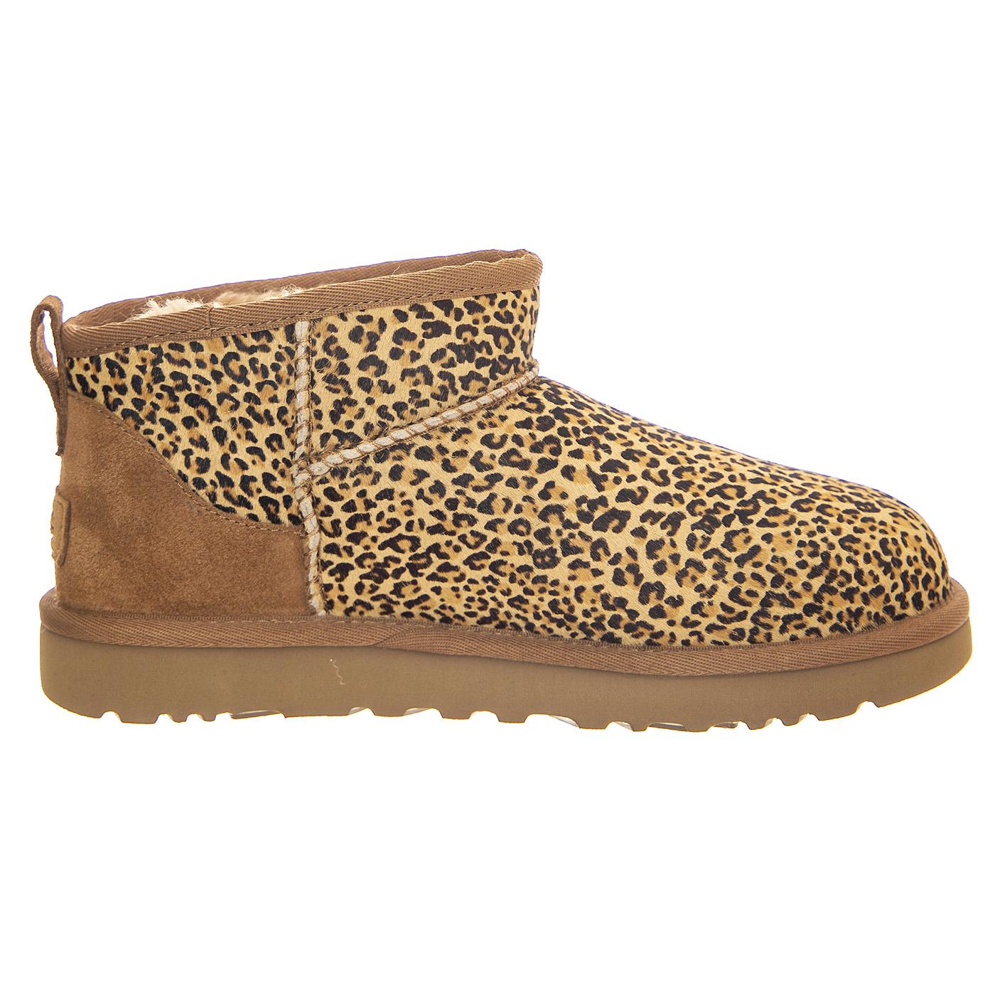 W Ultra Mini Speckles Chestnut- Stivaletti Donna Marroni / Animalier W-1149270CHE  UGG 