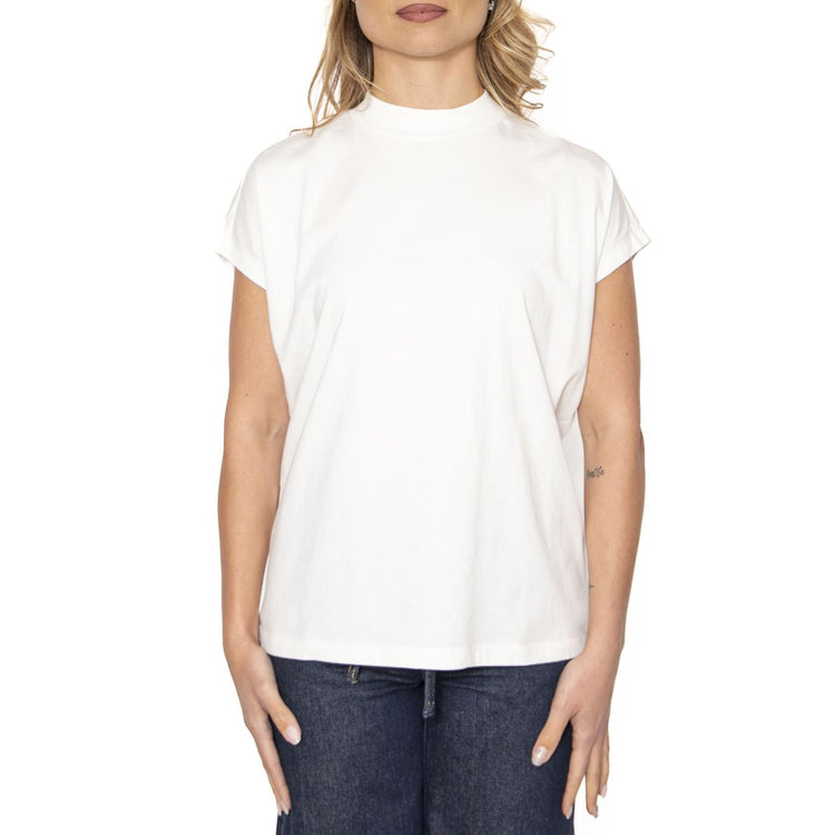 White Volta Tee White - Maglietta Girocollo Donna Bianca WTS00226-WHITE  THINKING 