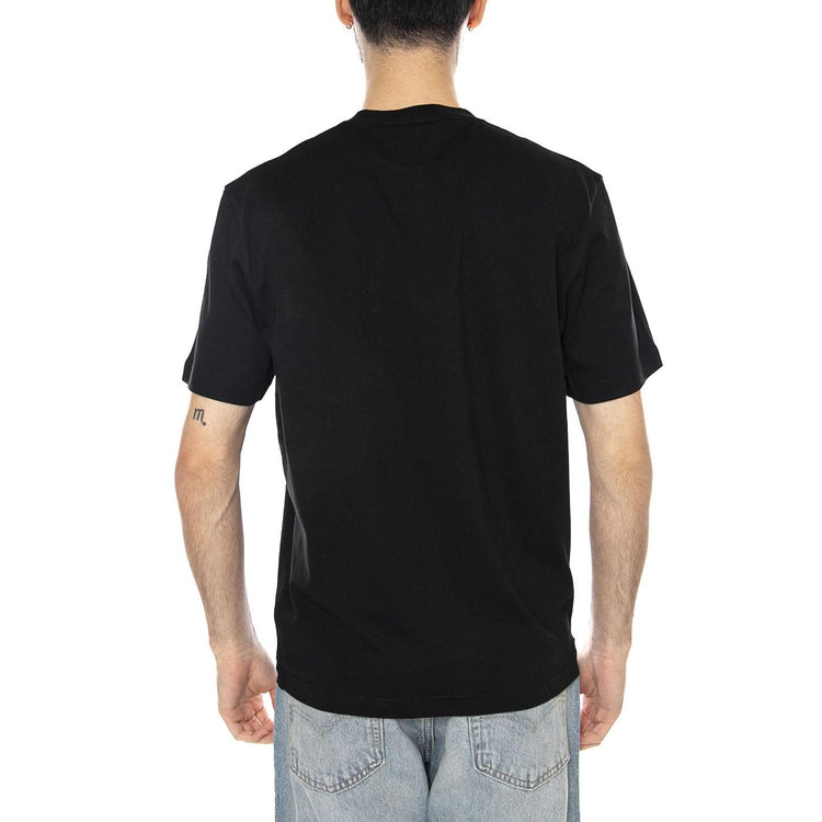 T-SHIRT BLACK - Maglietta Girocollo Uomo Nera TH2827 031 LACOSTE 