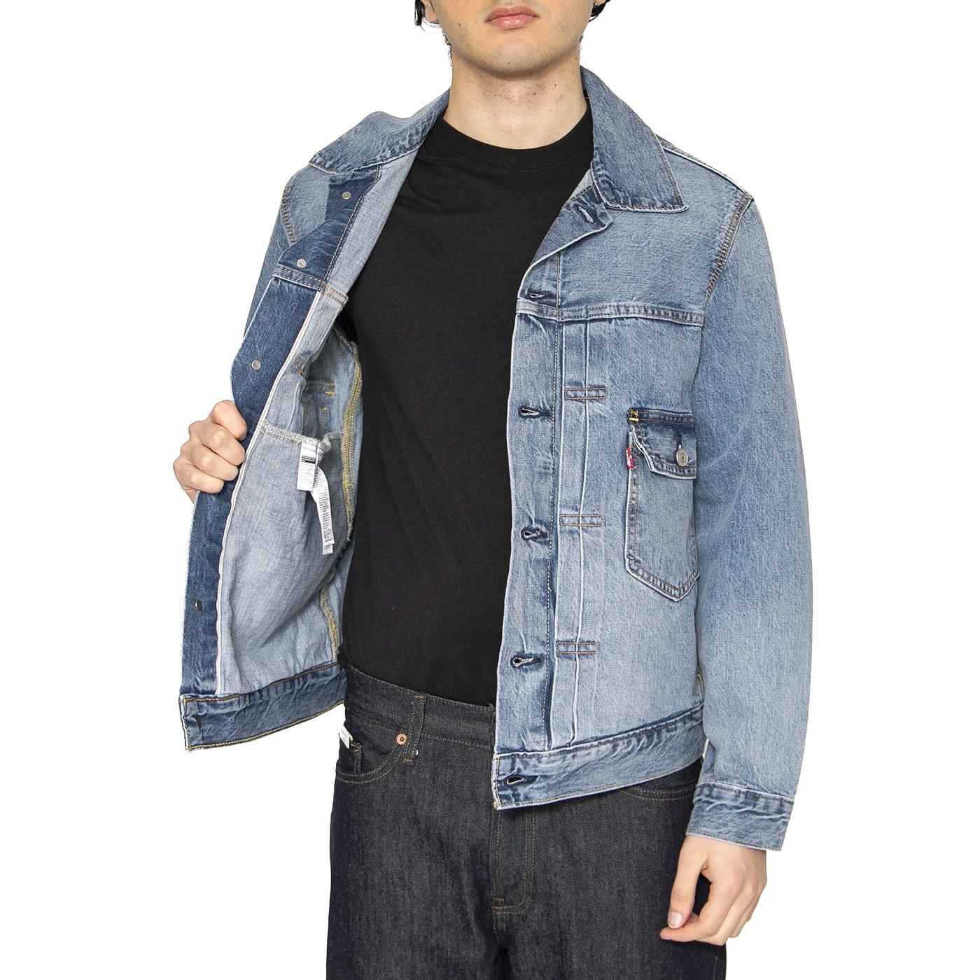 Type 2 Trucker Blue Sky Selv - Giacca Denim Jeans Uomo Blu A7632-0014  LEVIS 