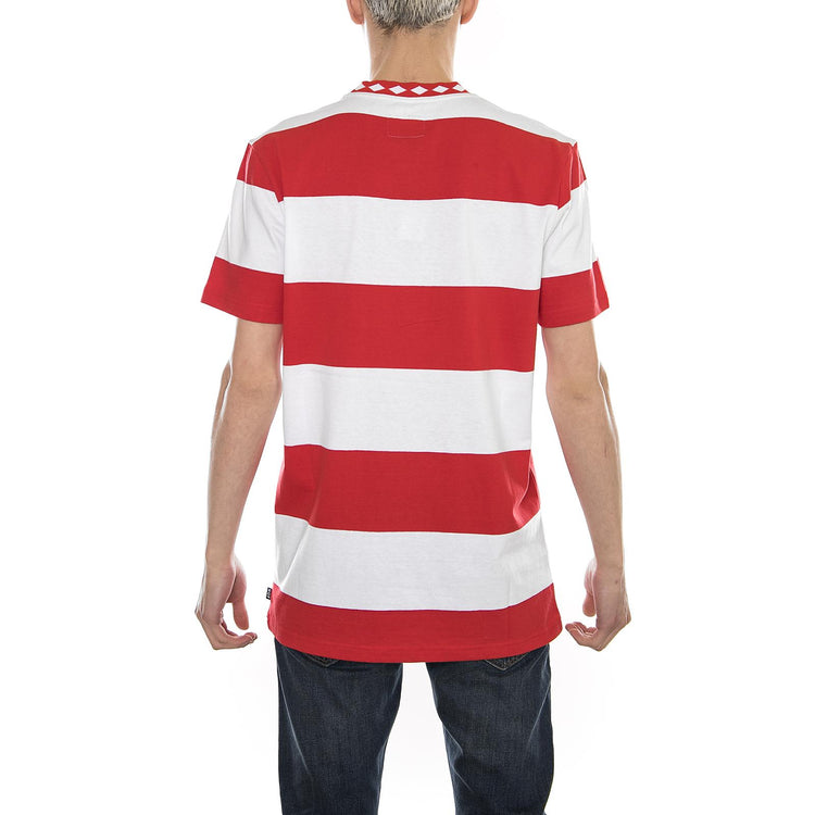 ACE STRIPE SHIRT RED KN00055-RED  HUF 