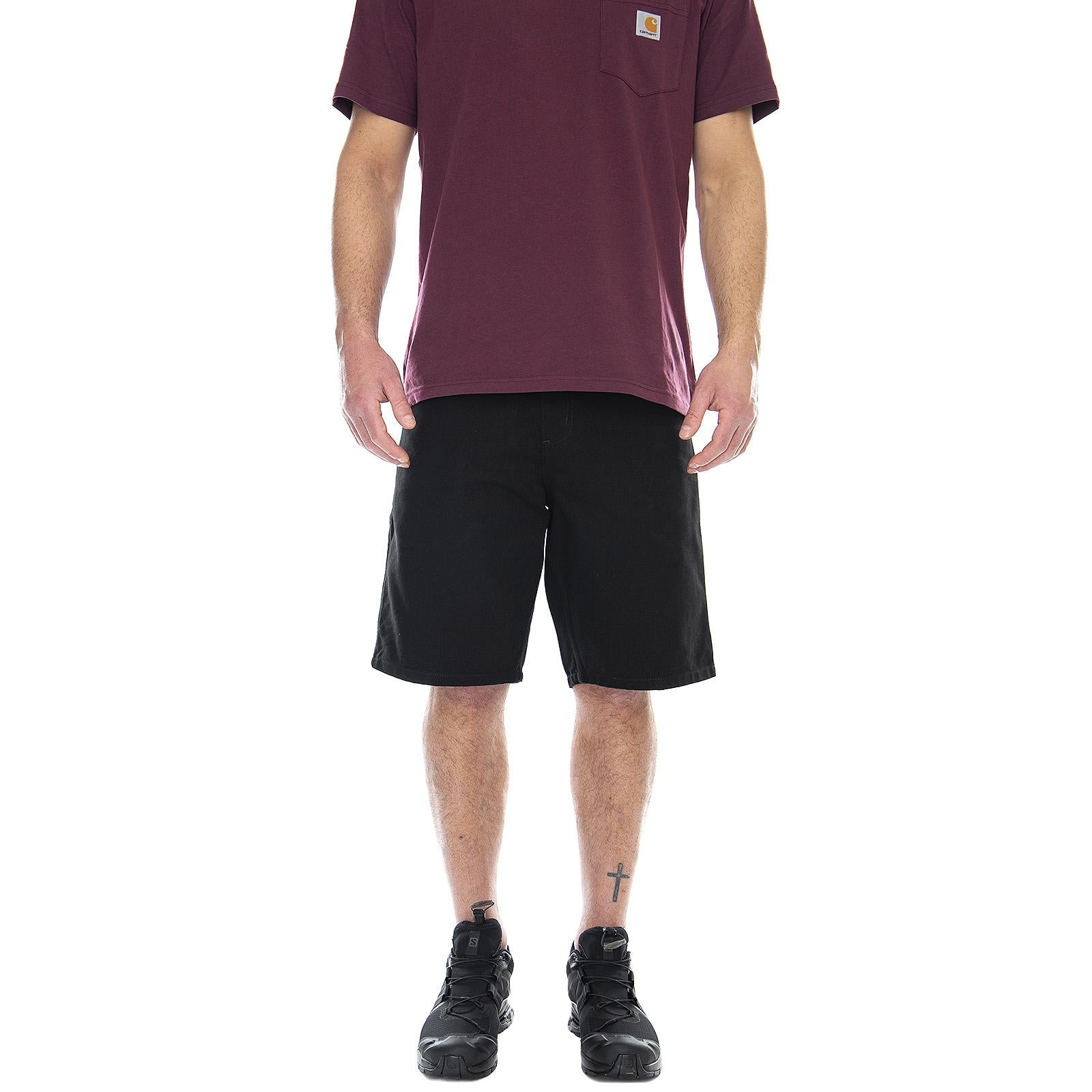 SINGLE KNEE SHORT BLACK - Bermuda Uomo Neri I027942 8902 CARHARTT WIP 