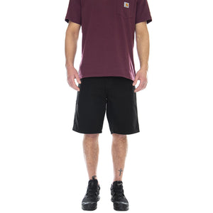 SINGLE KNEE SHORT BLACK - Bermuda Uomo Neri I027942 8902 CARHARTT WIP 