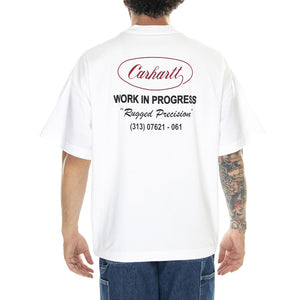 S/S Trophy T-Shirt White - Maglietta Girocollo Uomo Bianca I032381.02XX  CARHARTT WIP 