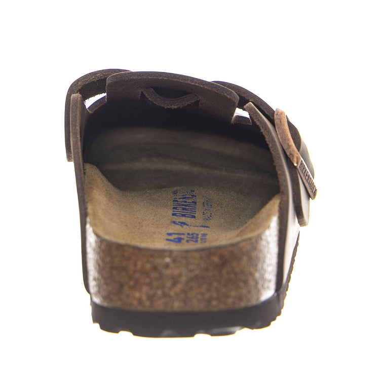 Boston SFB BasaltGray, Suede Leather Brown -- Sandali Uomo Marroni 0159713 . BIRKENSTOCK 