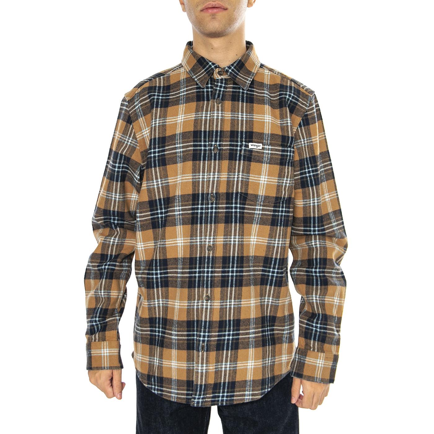 Dijon Shirt - Camicia Uomo Multicolore 112357225-BROWN  WRANGLER 