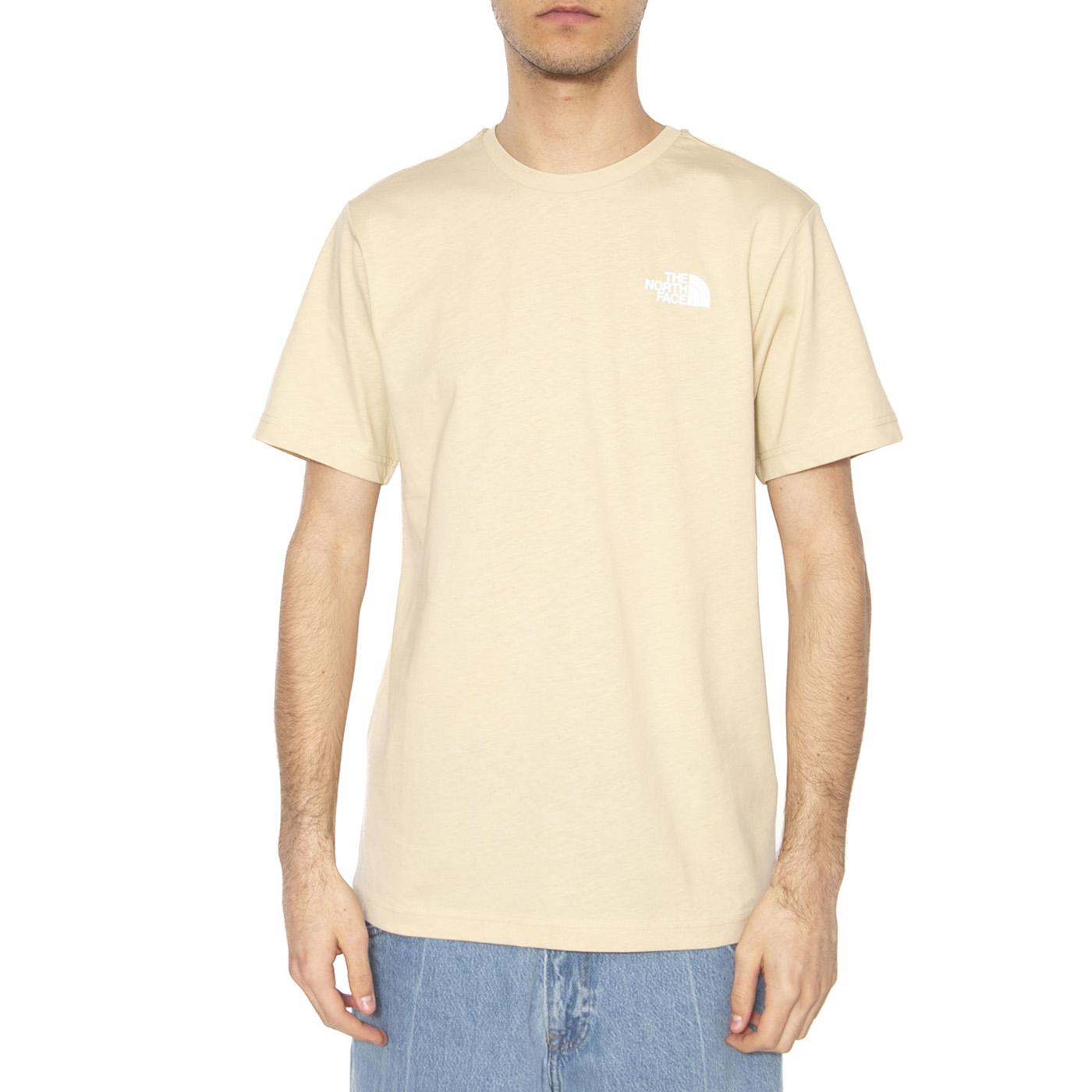 Men's S/S Box Nse Tee - Maglietta Girocollo Uomo Beige NF0A87NP3X41  THE NORTH FACE 