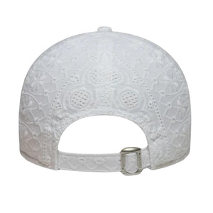 FEMALE BRODERIE 9TWENTY® NEW YORK YANKEES - Cappellino con Visiera Bianco<BR/><BR/><BR/><BR/> 60667498 WHI NEW ERA 