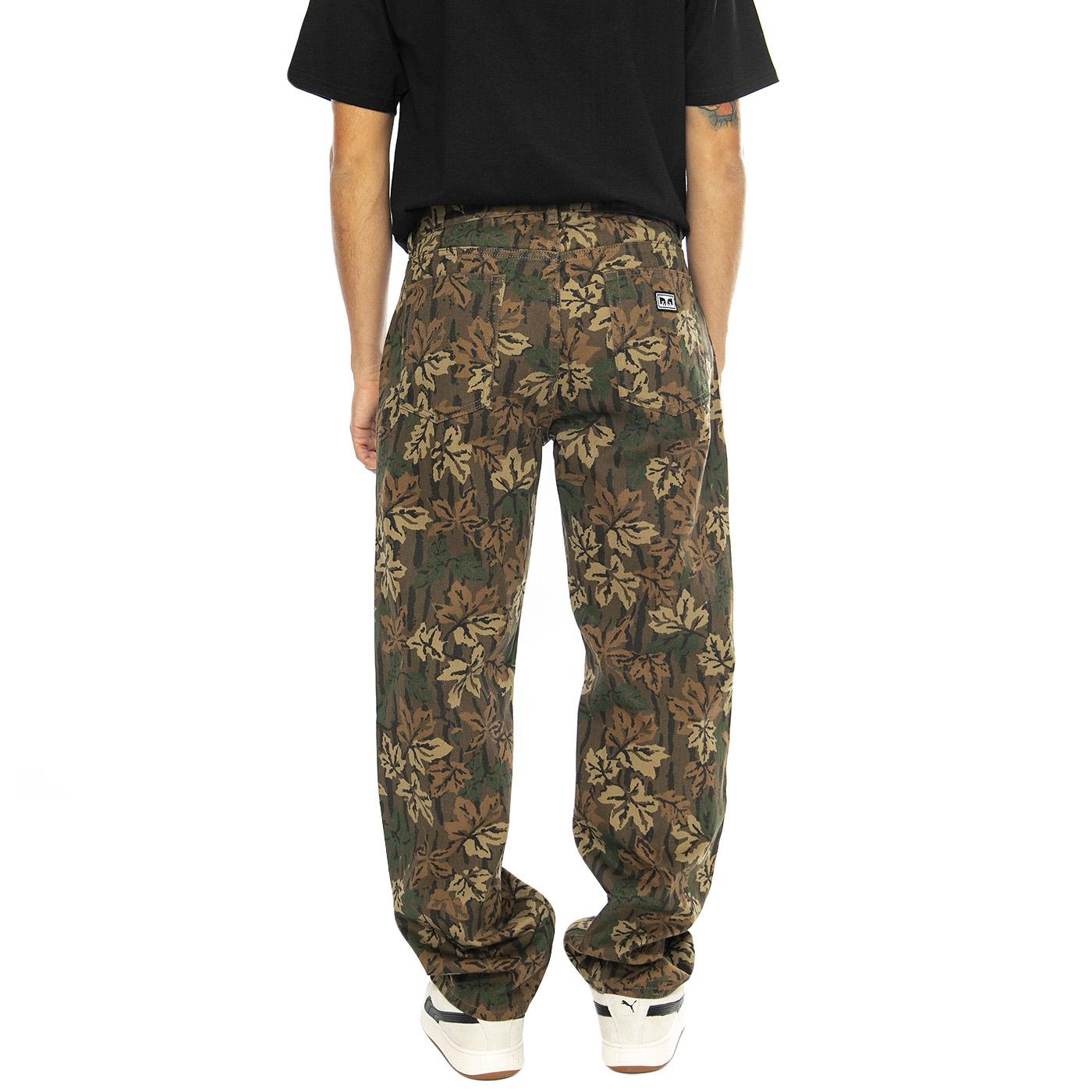 Hardwork Printed Denim Mulled Basil Multi - Pantaloni Denim Jeans Uomo Blu 142010096-MBS  OBEY 