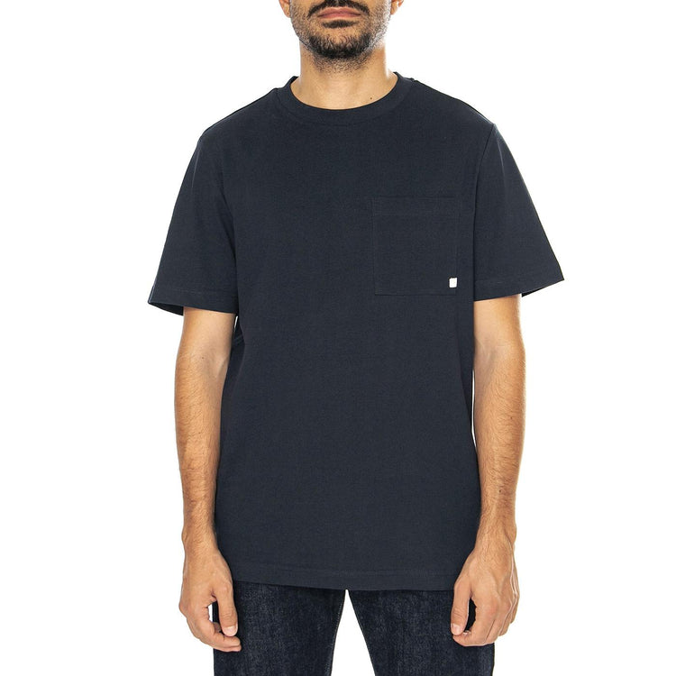 Stacy Pocket SS Tee True Navy - Maglietta Girocollo Uomo Blu F4KSD007-412  FARAH 
