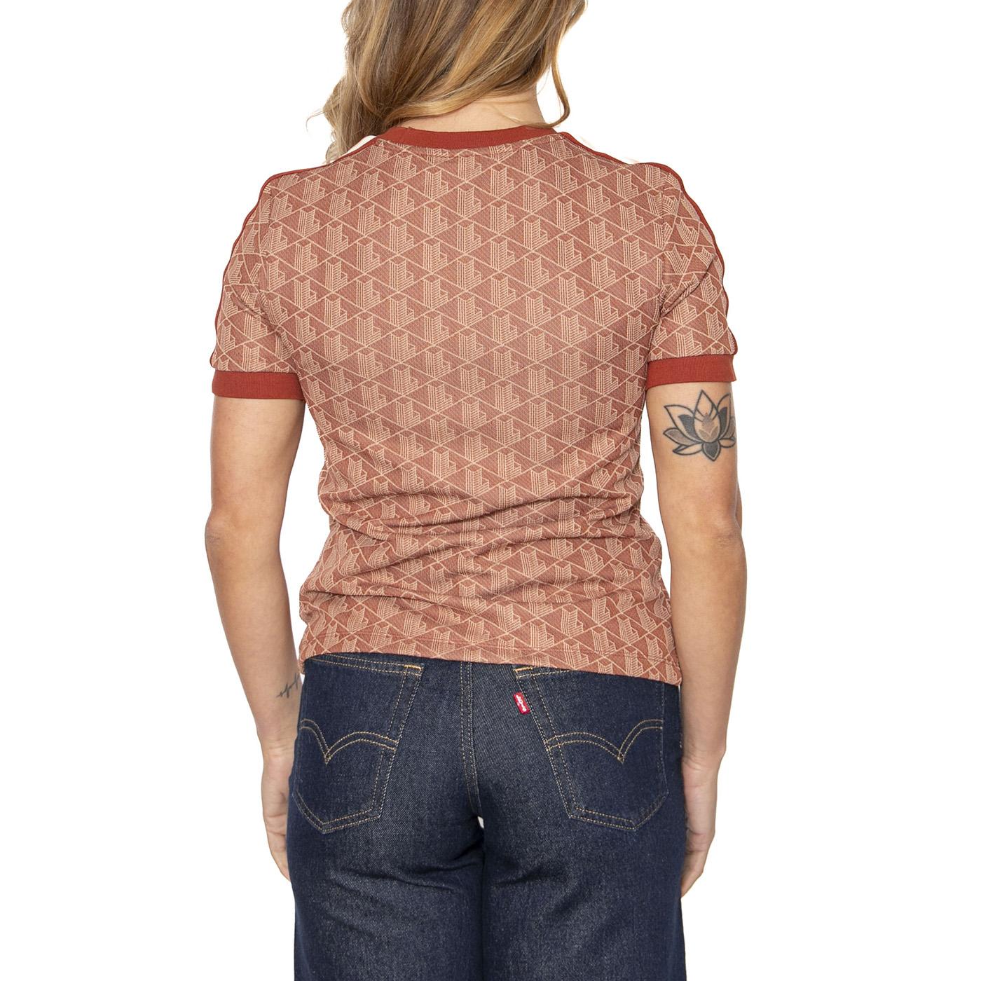 T-Shirt GTI Brown - Maglietta Girocollo Donna Marrone TF3244-GTI  LACOSTE 