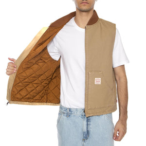 Sansome Vest Tiger's Eye Brown - Giacca Smanicata Uomo Marrone A8580-0001 . LEVIS 