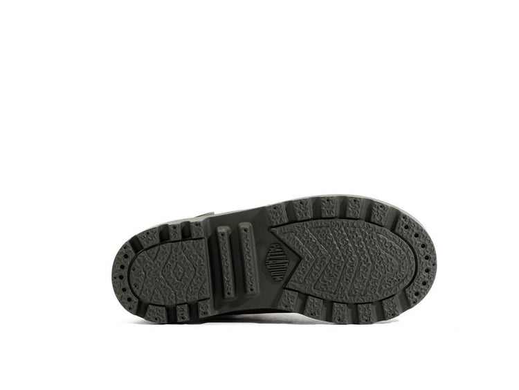 Pampa Hi Cuff Hkr Wp Olive Night - Scarpe Stringate Profilo Alto Bambini Verdi PAK58891-325-M  PALLADIUM 