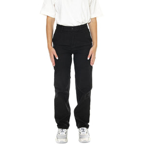 W' Pierce Pant Straight Black / Rinsed - Pantaloni Donna Neri I031554.8902  CARHARTT WIP 