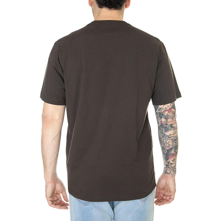 SS Mapleton T-Shirt Dark Brown - Maglietta Girocollo Uomo Marrone DK0A4XDBDBX1  DICKIES 