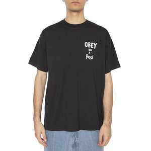 Obey Has A Posse Tee Black - Maglietta Girocollo Uomo Nera 166913915-VBL  OBEY 