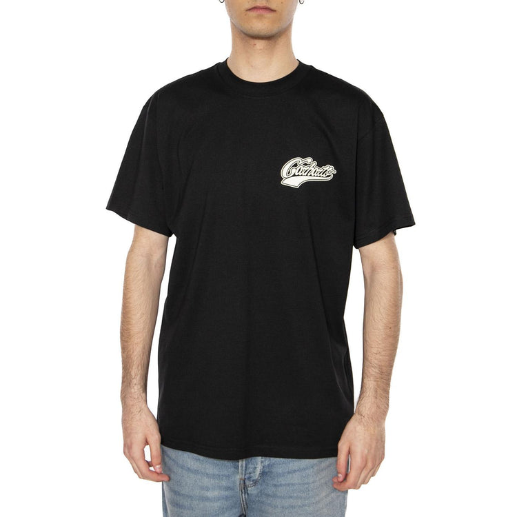 S/S Logo T-Shirt Black - Maglietta Girocollo Uomo Nera I034643.89XX  CARHARTT WIP 