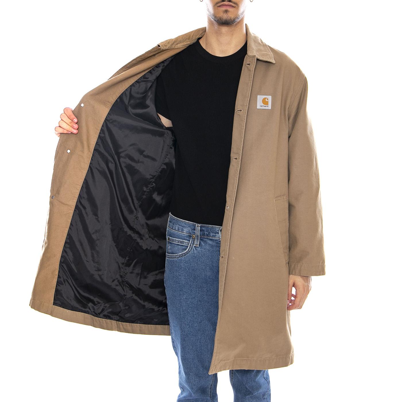 Webster Coat Leather / Leather - Giacca Uomo Marrone I035618.3AF02 . CARHARTT WIP 