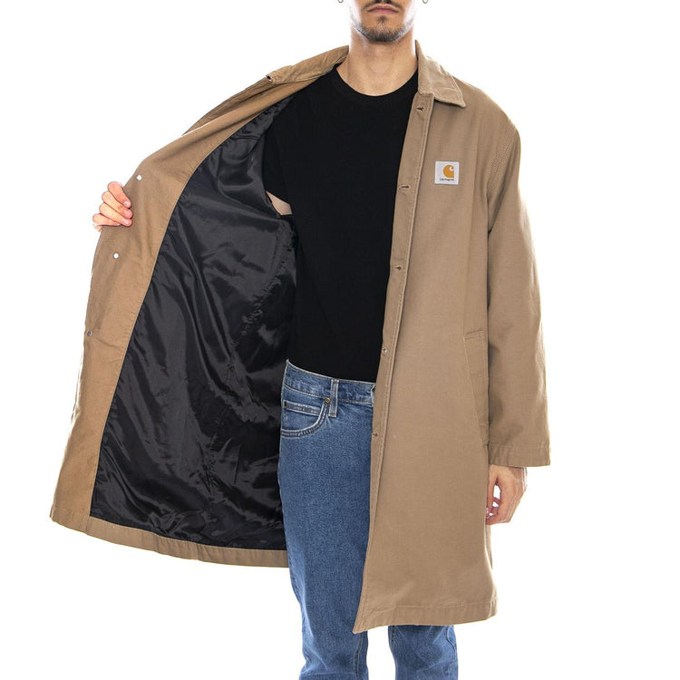 Webster Coat Leather / Leather - Giacca Uomo Marrone I035618.3AF02 . CARHARTT WIP 