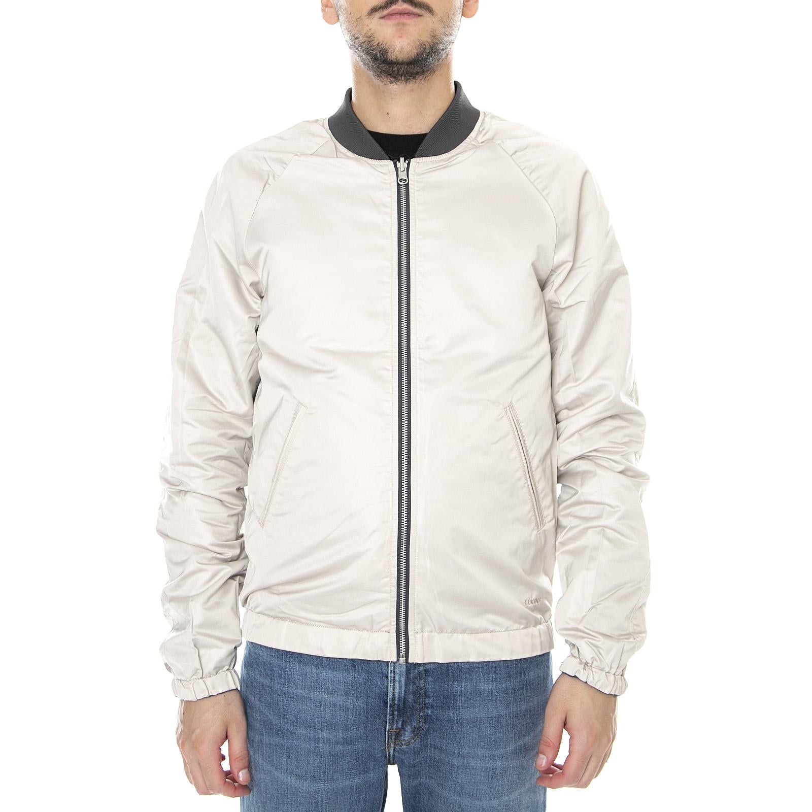 Gustav Reversible Jacket - Grey / White - Giacca Estiva Reversibile Uomo Grigia / Bianca 171025-111-grey  ELVINE 