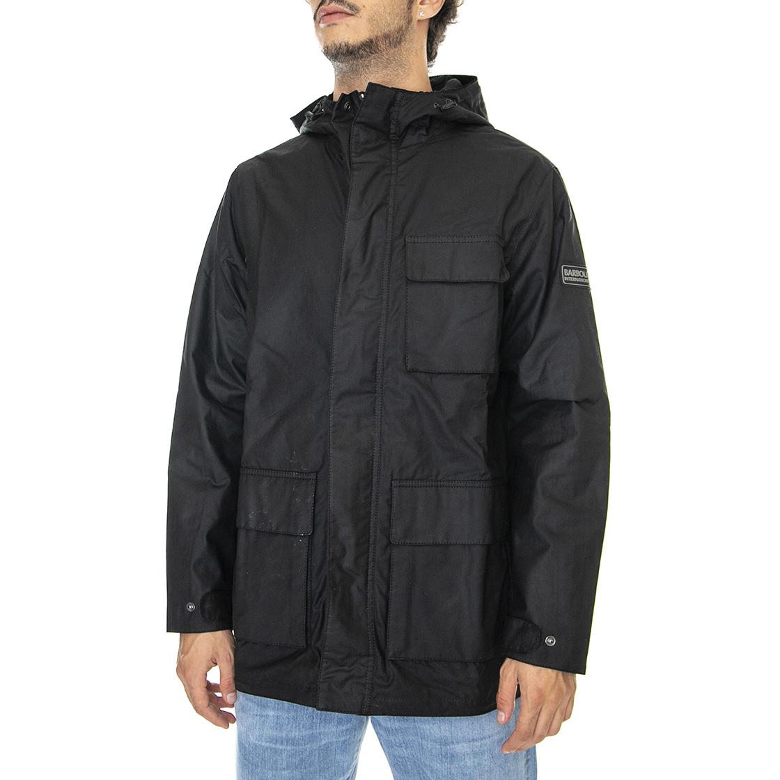 Granby Wax Black - Giacca Invernale con Cappuccio Uomo Nera MWX2020BK71  BARBOUR 