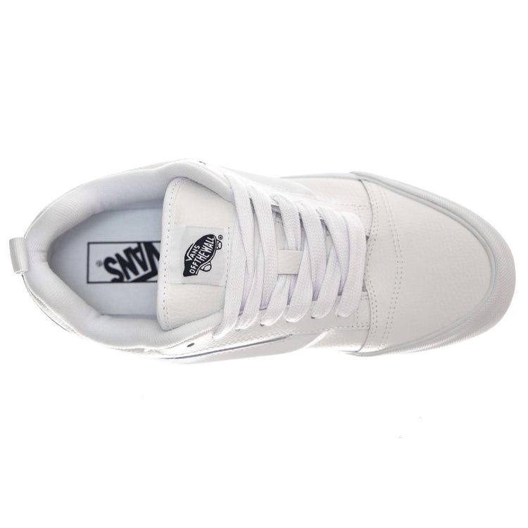 Knu School Leather True White - Scarpe Profilo Basso Uomo Bianche VN0009QCW001  VANS 