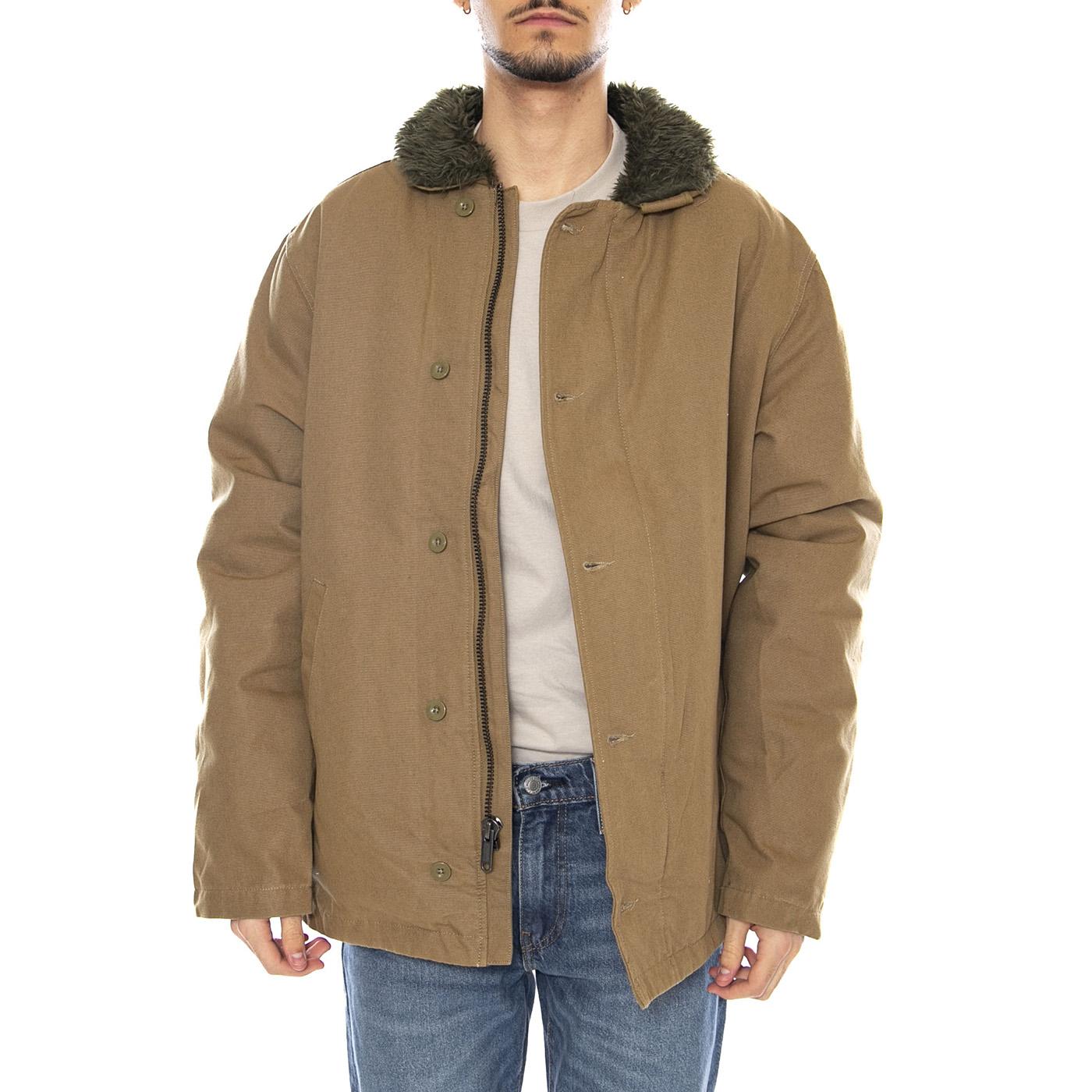 20th Anniversary Mast Jacket -- Giacca Uomo Olive Surplus Marrone 03445 OLVSP BRIXTON 