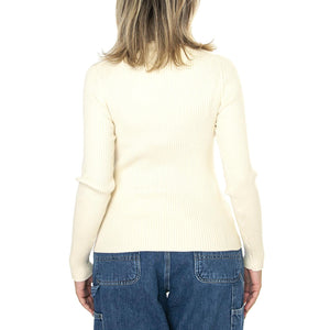 Tulip Turtleneck White Swan Neutral - Maglione Collo Alto Donna Bianco A8500-0000  LEVIS 
