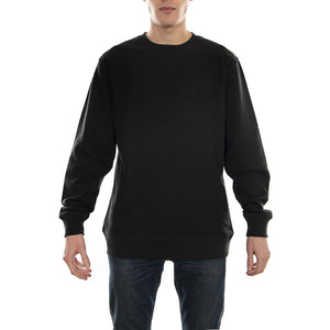 STOCK LS TERRY CREW BLACK 118269-BLACK  STUSSY 