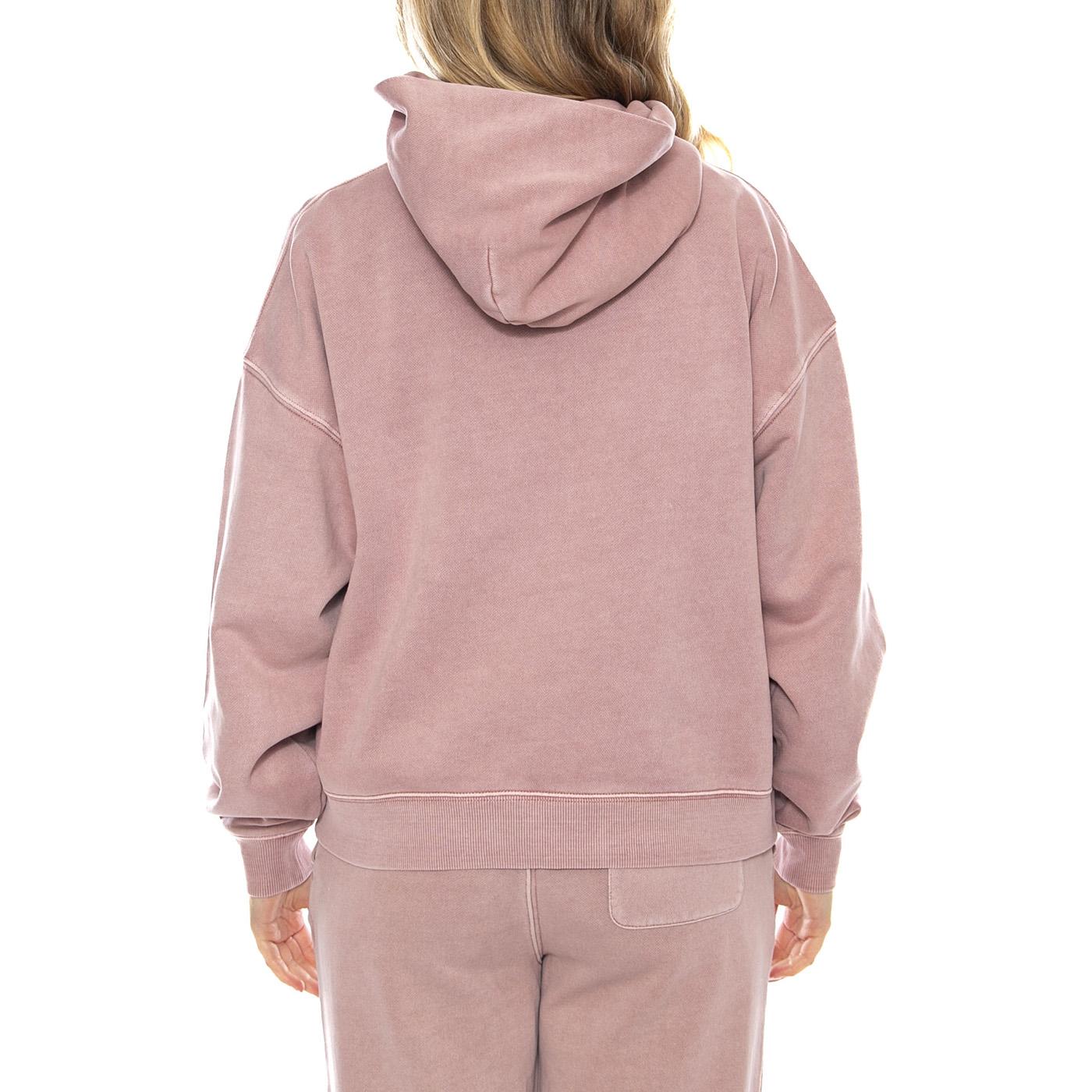 W Hooded Benton Sweatshirt - Rosa - Felpa con Cappuccio Donna I034512_1NJ_GD . CARHARTT WIP 