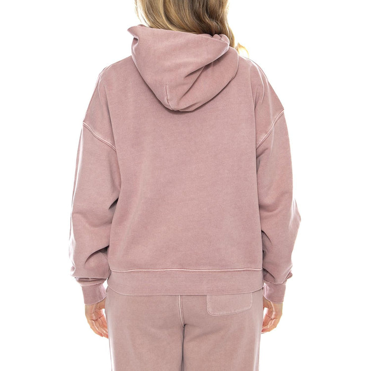 W Hooded Benton Sweatshirt - Rosa - Felpa con Cappuccio Donna I034512_1NJ_GD . CARHARTT WIP 