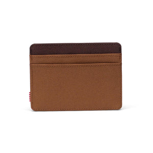 CHARLIE CARDHOLDER RUBBER CHICORY COFFEE - Portacarte Marrone 30065 06426 HERSCHEL 