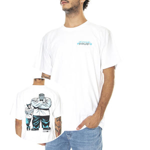 Tension S/S Tee White - Maglietta Girocollo Uomo Bianca TS01975-WHITE  HUF 