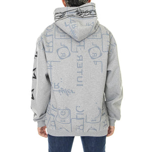 Inner Iuter Melange Hoodie Light Grey - Felpa con Cappuccio Uomo Grigia 22WISH86-LIGHT GREY  IUTER 