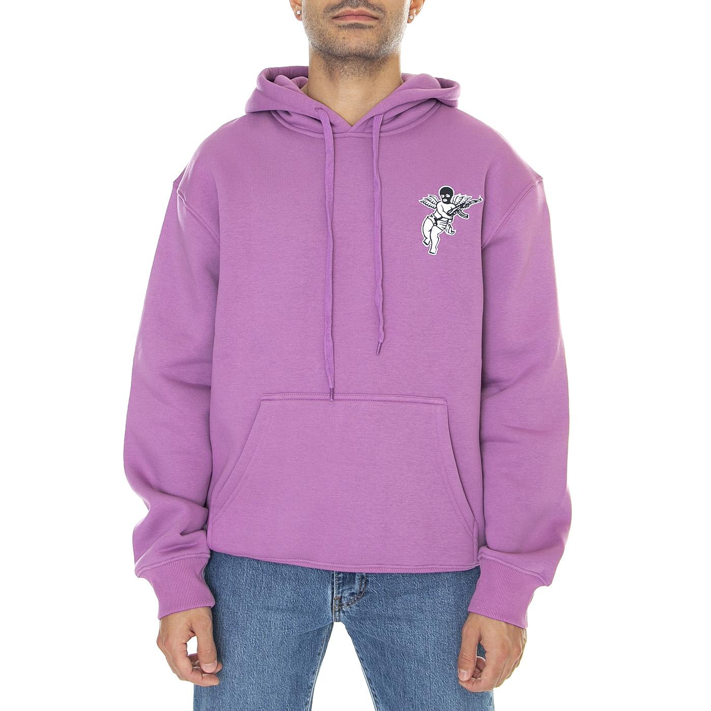 No More Space Hoodie Iris - Felpa con Cappuccio Uomo Viola HDY0107IRIS  DOOMSDAY 
