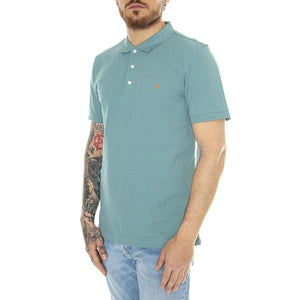 Blanes SS Brook Blue Polo Shirt - Polo Uomo Blu F4KSB068325  FARAH 