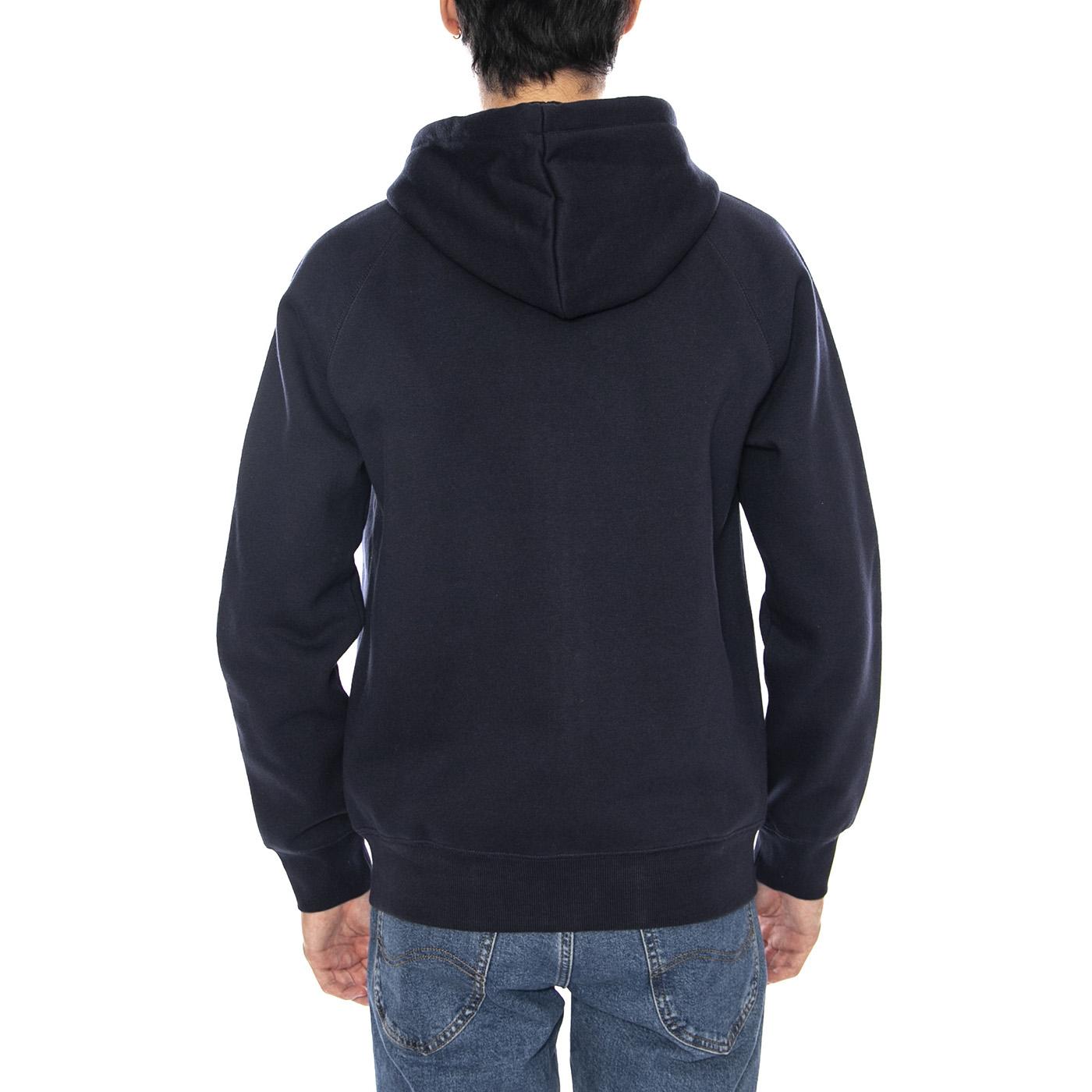Hooded Chase Jacket Dark Navy / Gold - Giacca con Cappuccio e Zip Uomo Blu I033664.00HXX . CARHARTT WIP 