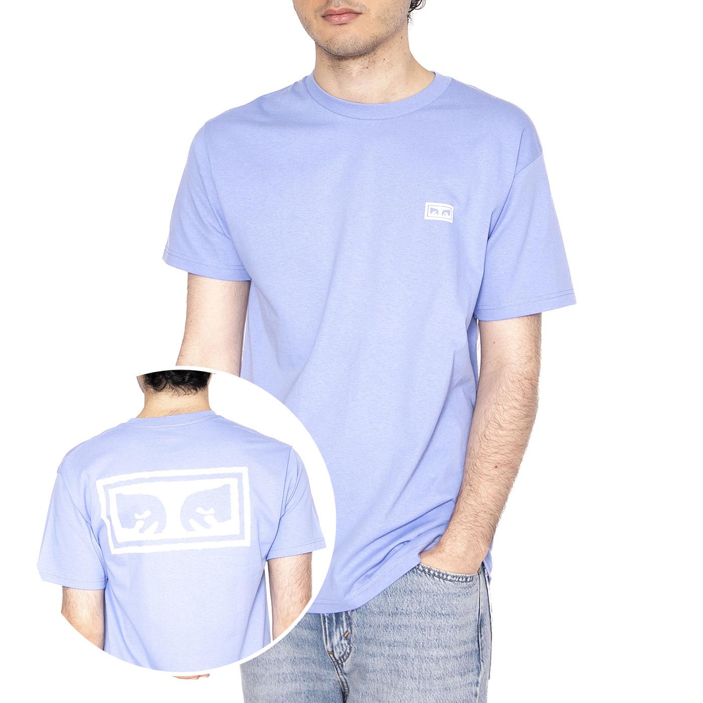 Obey Eyes 3 Tee Purple - Maglietta Girocollo Uomo Viola 165261826-DIV  OBEY 