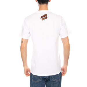 ROSKOPP SCREAMING FIVE FRONT - Maglietta Girocollo Uomo Bianca SCA-TEE-13311 WHT SANTA CRUZ 